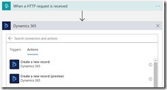 LogicAppsD365CreateNewRecord